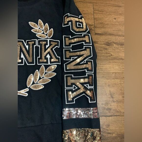 NEW PINK VS MEGA BLING RARE/ HTF SWEATER LARGE - Picture 7 of 10